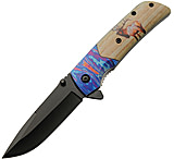 Image of Rite Edge Voodoo Linerlock Deer A/O 3.50 in Stainless Steel Assisted Opening Folding Knife