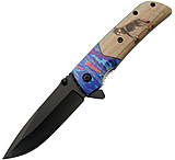 Image of Rite Edge Voodoo Linerlock Wolf A/O 3.50 in Stainless Steel Assisted Opening Folding Knife