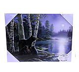 Image of River's Edge 16" X 12" LED Wall Art - Bears / Moon 1762