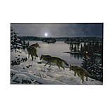 Image of River's Edge 24" X 16" LED Wall Art - Nite Wolves 1784
