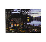 Image of River's Edge 24" X 16" LED WallArt Life's RewardsCabin 1782