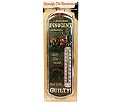 Image of River's Edge 5in.x17in. Tin Durable Power Coated Thermometer