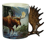 Image of River's Edge Deluxe Mug Moose Scene