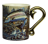 Image of River's Edge Deluxe Mug Rainbow Trout Scene