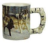 Image of River's Edge Deluxe Mug Wolf Scene
