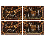 Image of River's Edge Set of 4 Deer Placemats