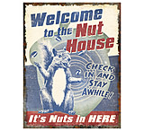 Image of River's Edge Heavy Metal Sign &quot;nuthouse&quot; Sign