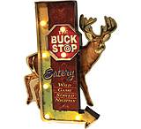 Image of River's Edge Rivers Edge Led Illuminated 3d Tin Bar Sign &quot;buck Stop&quot; 14x18