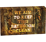 Image of River's Edge Rivers Edge Led Sign Box 8"x5" "we Aim To Keep" 3aa On/off Sw