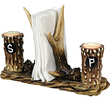 Image of River's Edge Rivers Edge Resin Antler Salt &amp; Pepper Shakers Napkin Holder