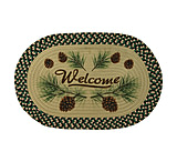 Image of River's Edge Braided Rug 26-inch Oval - Pine Cone
