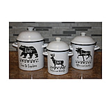 Image of River's Edge Canister Set 3-Piece - Porcelain Enamel