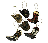 Image of River's Edge Christmas Ornaments 6-Pack - Western Cowboy