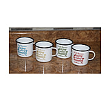 Image of River's Edge Coffee Cup Set 4-Piece - Porcelain Enamel