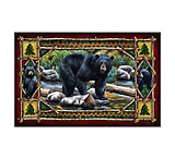 Image of River's Edge Door Mat Rubber 26in x 17in - Bear Scene