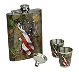 Image of River's Edge Flask and Shot Set - Deer Flag