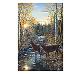 Image of River's Edge 24in x 16in LED Art - Whitetail Deer