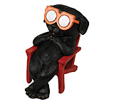 Image of River's Edge LED Solar Garden Lights - Black Lab in Chair