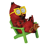 Image of River's Edge LED Solar Garden Lights - Cardinal in Chair