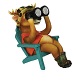 Image of River's Edge LED Solar Garden Lights - Deer in Chair