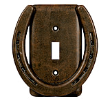 Image of River's Edge Switch Plate Cover Single - Horse Shoe