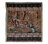 Image of River's Edge 50in x 60in Tapestry Throw - Deer