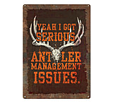 Image of River's Edge 12in x 17in Tin Sign - Antler Management