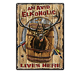 Image of River's Edge 12in x 17in Tin Sign - Elkoholic