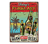 Image of River's Edge 12in x 17in Tin Sign - Forecast Beers