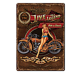 Image of River's Edge 12in x 17in Tin Sign - Live the Legend