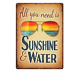 Image of River's Edge 12in x 17in Tin Sign - Sunshine and Water