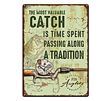 Image of River's Edge 12in x 17in Tin Sign - Welcome Camp