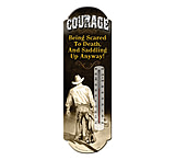 Image of River's Edge Tin Thermometer - Courage/Cowboy