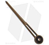 Image of RMJ Tactical Quill Stainless Steel Pocket Pry Bar Awl 7.25in Fixed Blade Knife