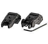 Image of Rock River Arms AR0169USET Flip Rear Sight Set Steel Black