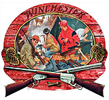 Image of Rockin' W Brand Winchester 3d &quot;deer Camp Surprise&quot; 15&quot;x14&quot;