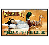 Image of Rockin' W Brand Winchester Mallard Ducks Mat 30&quot;x17.7&quot;