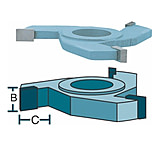 Image of Roman Carbide Straight Entry Door Cutter 1-Bore