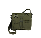 Image of Rothco Canvas Ammo Shoulder Bag w/ Military Patches