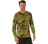 Rothco Long Sleeve Vintage T-Shirt - Mens, Woodland Camo, Small, 3733-S