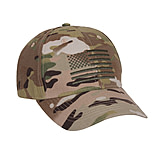 Image of Rothco MultiCam Low Profile Cap With US Flag