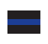 Image of Rothco Thin Blue Line Decal