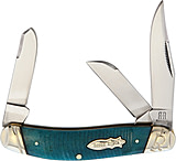Image of Rough Rider Black and Blue Sowbelly Trappe Folding Knife