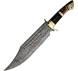 Image of Rough Ryder Bowie Damascus 14.00 in Damascus steel Fixed Blade Knife