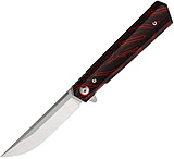 Image of Rough Rider 4.75in Linerlock Black/Red Folding Knife