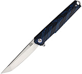 Image of Rough Rider Linerlock Tanto Black/Blue Folding Knife