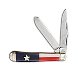 Image of Rough Rider Rough Ryder Trapper Knife 4.12 Blue Texas Star RR2499 EBC79A97