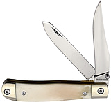 Image of Rough Ryder Trapper White Smooth Bone Stainless Steel Folding Knife