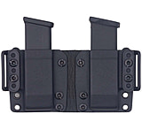 Rounded 9/40 Double Stack, OWB KYDEX Double Magazine Holster, Black, CEX-940-DS-BK-DBLMAG
