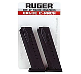 Ruger SR9/SR9C 9mm Luger Pistol Magazine, 17 Round, Blued, 2 Pack, Steel, 90449-17RD